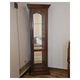 Mahogany Lighted Curio Cabinet