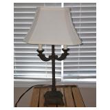 Cast Iron Double Candelabra Table Lamp