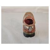 Vintage Anri Big Mouth Carved Toothpick Holder