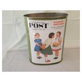 1974 Cheinco Saturday Evening Post Wastebasket