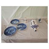 Royal Copenhagen Plates, Candle Holder, Figure