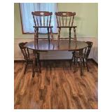 Kitchen Table with 4 Chairs and 2 Leaves