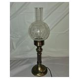 Victorian Style Brass Parlor Lamp with Globe Shade