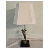 Designer Brass Golfer Table Lamp