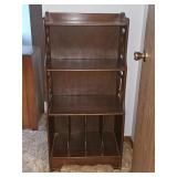 Antique Mahogany Book Shelf Record Cabinet