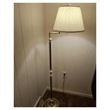 Brass Swivel Arm Floor Lamp