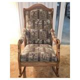 Parker Southern Mahogany Gooseneck Rocker