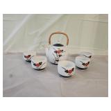 Vintage Japanese Porcelain Teapot and Cups