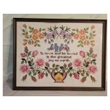 Vintage Cross Stitch Wall Art