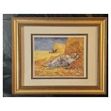 Vincent van Gogh Noon Rest From Work Art Print