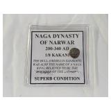 NAGA DYNASTY OF NARWAR Ancient 1/8 Kakani Coin