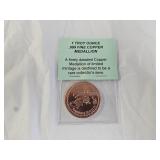 1 Troy Ounce Fine Copper Medallion