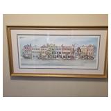 Virginia Fouche Bolton Signed Rainbow Row Art
