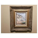 Signed Oil on Canvas Seaside Nautical Art