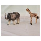 W Germany Giraffe, Japan Celluloid Elephant