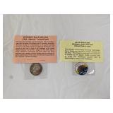 2 Kennedy Half Dollars
