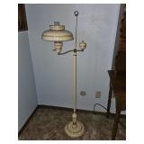 Vintage Toleware Painted Stenciled Floor Lamp