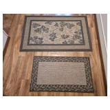 2 Decorative Throw Rugs