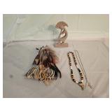 Native Doll and Statue, Necklaces