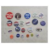 22 Vintage Political Advertising Buttons