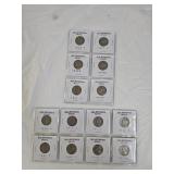 14 Old Jefferson Nickels