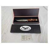 Falkner Wyatt Earp Wild West Bowie Knife w Case