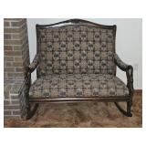Parker Southern? Mahogany Gooseneck Rocking Settee