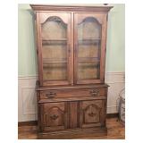 Mahogany Lighted China Cabinet