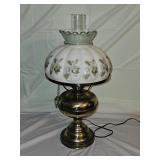 Brass Antique Style Electrified Table Lamp