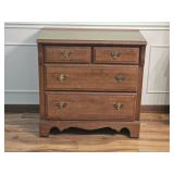 Mahogany 4 Drawer Commode/Dresser