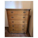 Antique Lullabye Heirloom Maple Chest of Drawers