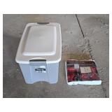 Vintage Fairbo Wool Blanket, Storage Tote