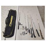 Ice Fishing Poles and Bag