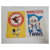 UNPUNCHED Vintage 1960s/70s MLB Fleer Big Signs