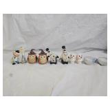 5 Pairs of Souvenir Salt & Pepper Shakers
