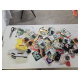 Vintage Dymo Label Makers & Tape, Scissors