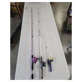 Zebco and Kids Fishing Rods and Reels