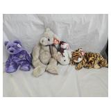 4 Large Ty Beanie Babies