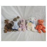 5 Ty Beanie Babies