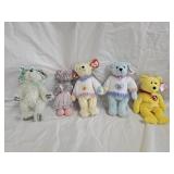 5 Ty Beanie Babies