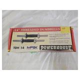 NIB Power House Fitness 14" Threaded Dumbbells