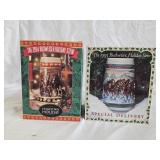 2 Anheuser Busch Budweiser Holiday Steins