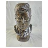 Vintage 13" John F Kennedy Ceramic Bust