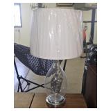 Glass Feather Table Lamp
