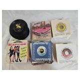 Assortment of Vintage 45RPM Vinyl Records