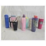 10 Assorted Travel Cups