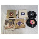 Assortment of Vintage 45RPM Vinyl Records