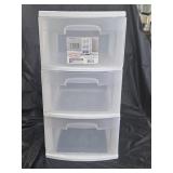 Sterilite 3 Drawer Plastic Organizer