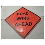 Road Work Ahead  Metal Construction Sign