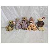 5 TY Beanie Babies